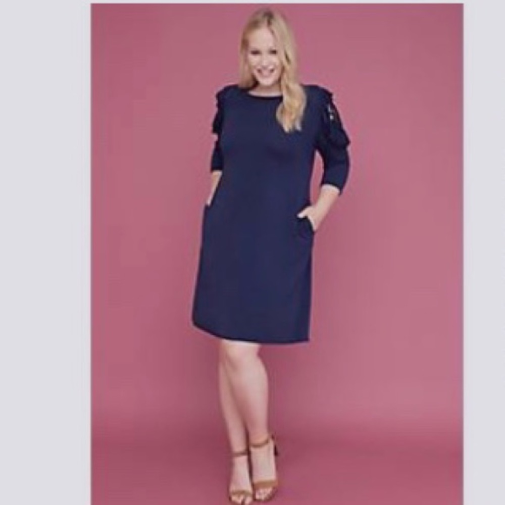 Lace Cold Shoulder Sweatshirt Dress